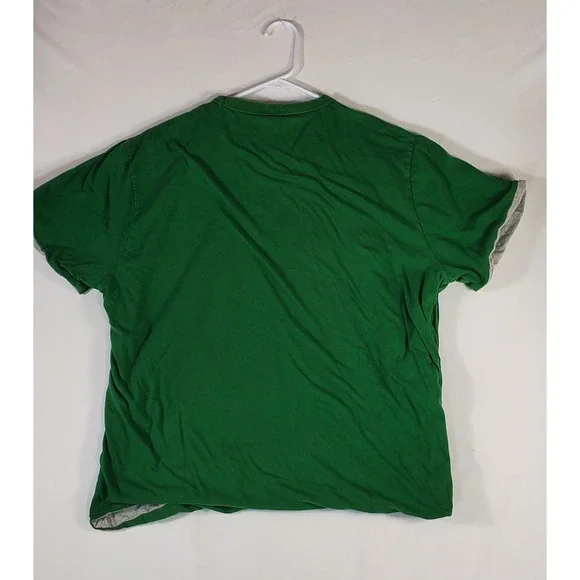 American Eagle Outfitters reversible Graphic T Shirt Mens Green Short Sleeve - Picture 8 of 10